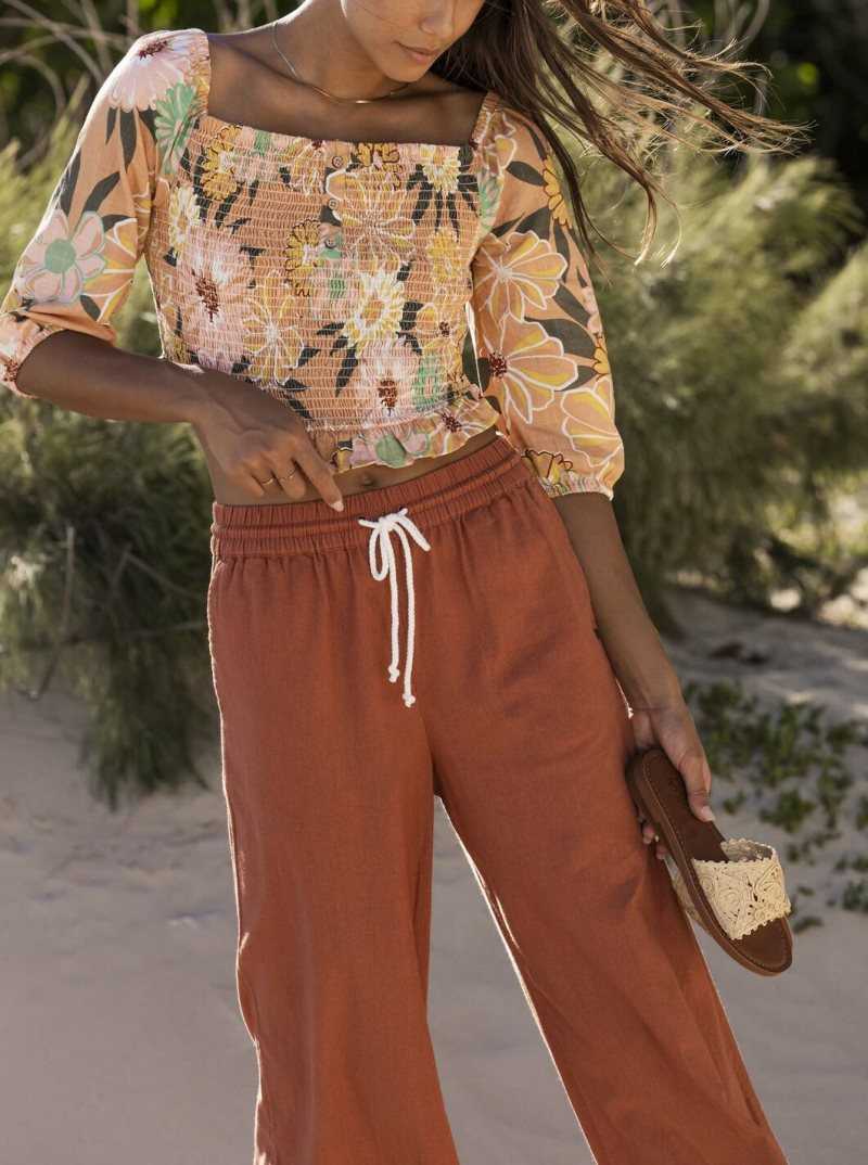 Pantalon Roxy Lekeitio Beach Femme | 321047ZKU