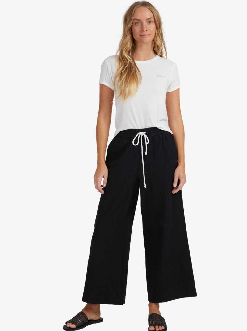 Pantalon Roxy Lekeitio Beach Femme Grise Foncé | 274819DMO