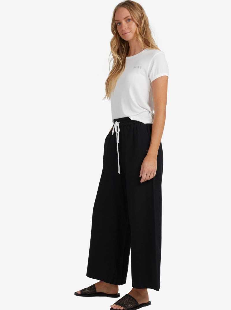 Pantalon Roxy Lekeitio Beach Femme Grise Foncé | 274819DMO