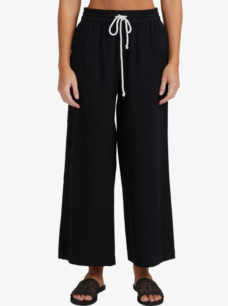 Pantalon Roxy Lekeitio Beach Femme Grise Foncé | 274819DMO