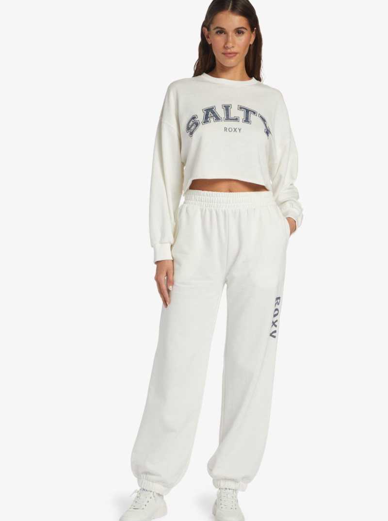 Pantalon Roxy Move On Up Baggy Piste Femme Blanche | 308741GDP