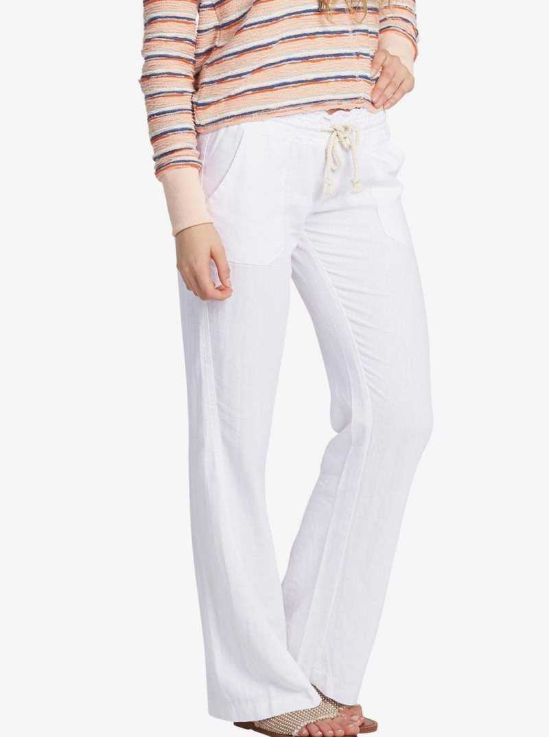 Pantalon Roxy Oceanside Flared Femme Bleu Clair | 648912ZDG