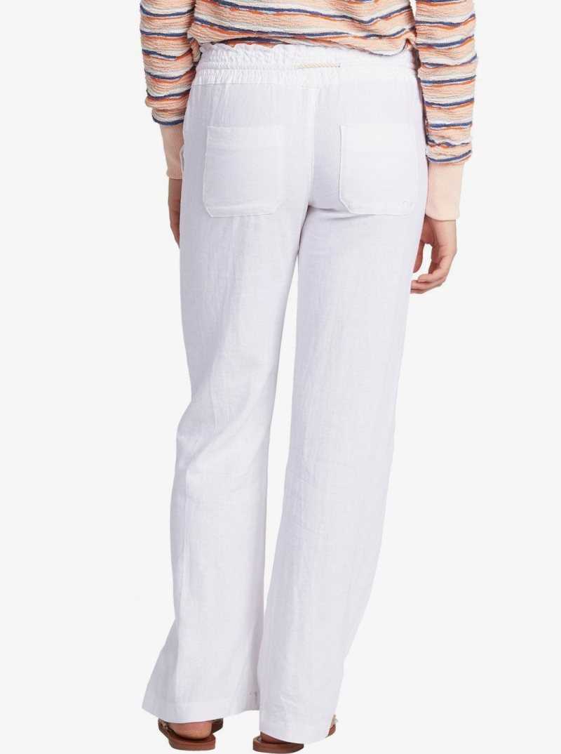 Pantalon Roxy Oceanside Flared Femme Bleu Clair | 648912ZDG