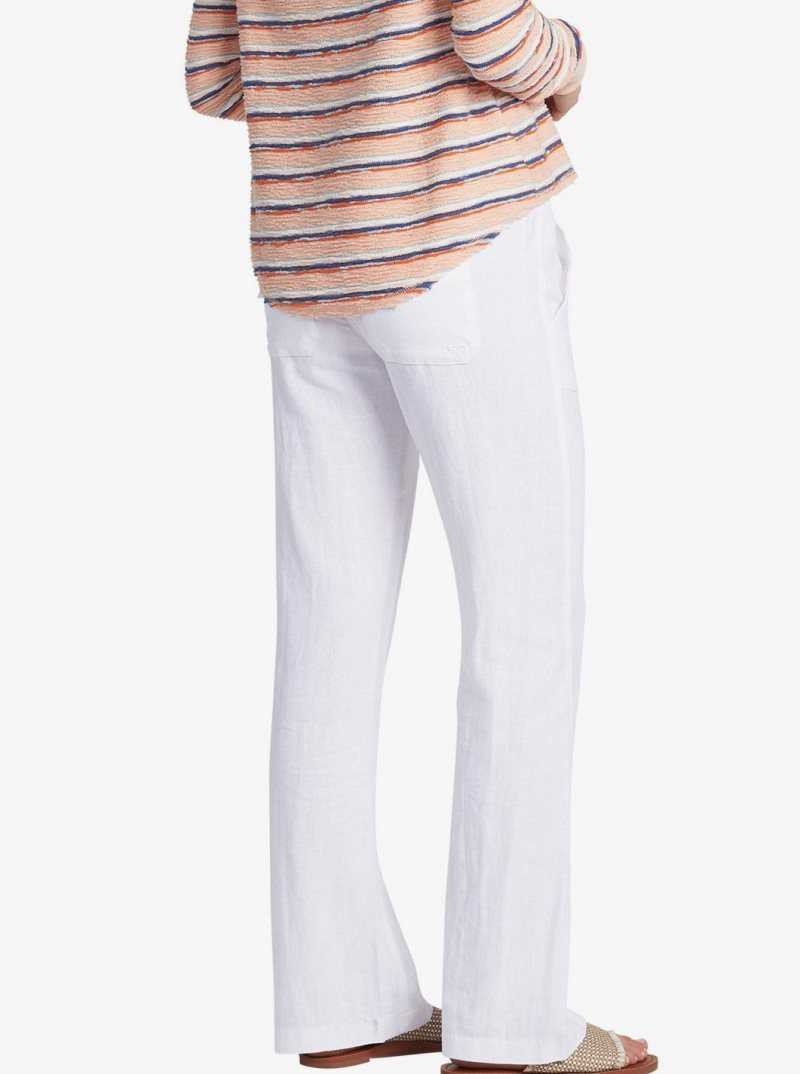 Pantalon Roxy Oceanside Flared Femme Bleu Clair | 648912ZDG