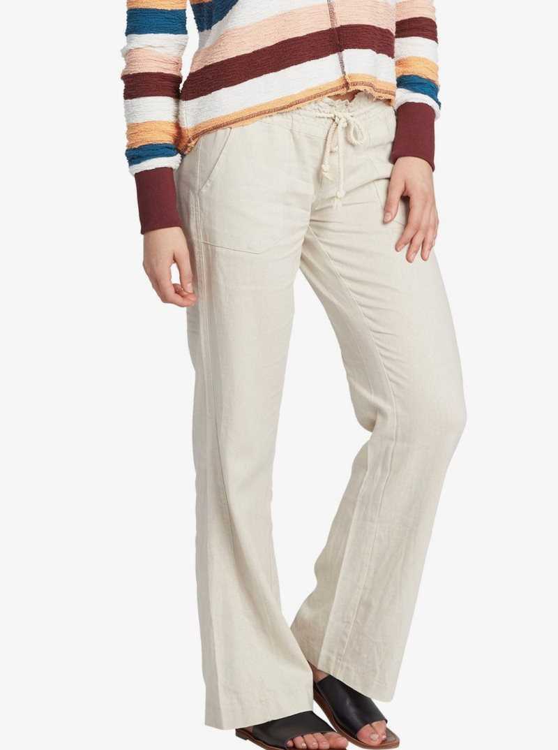 Pantalon Roxy Oceanside Flared Femme Grise | 258146KYO