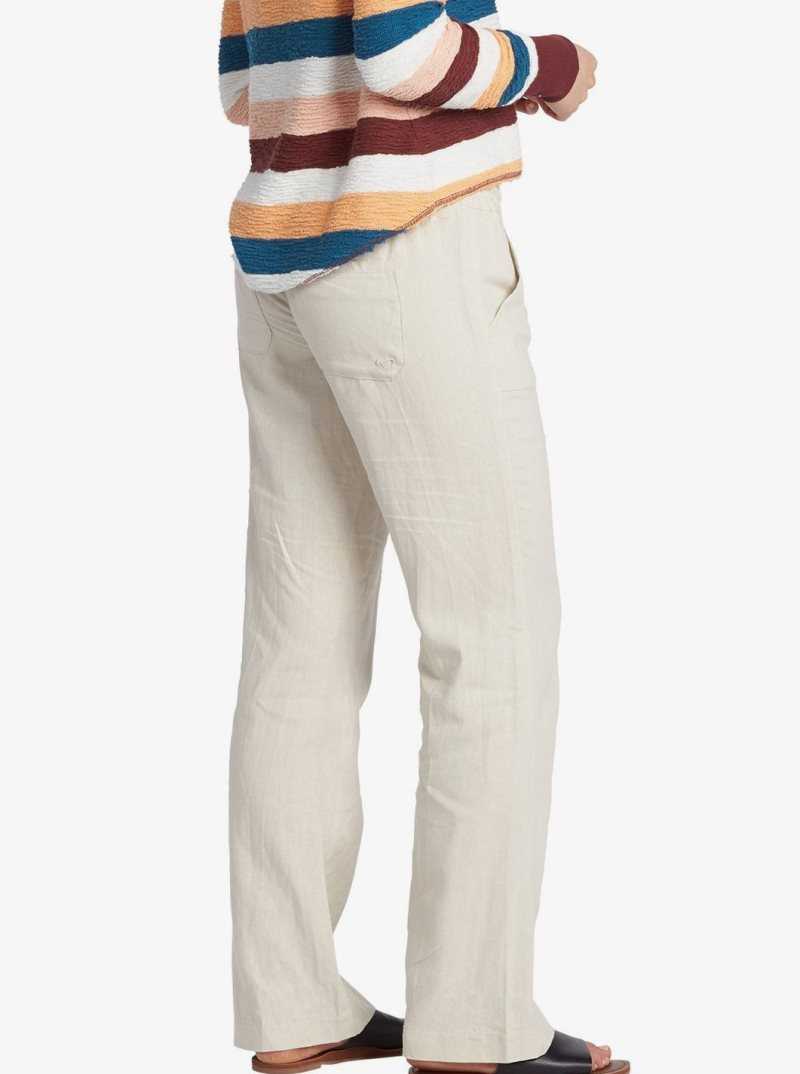 Pantalon Roxy Oceanside Flared Femme Grise | 258146KYO