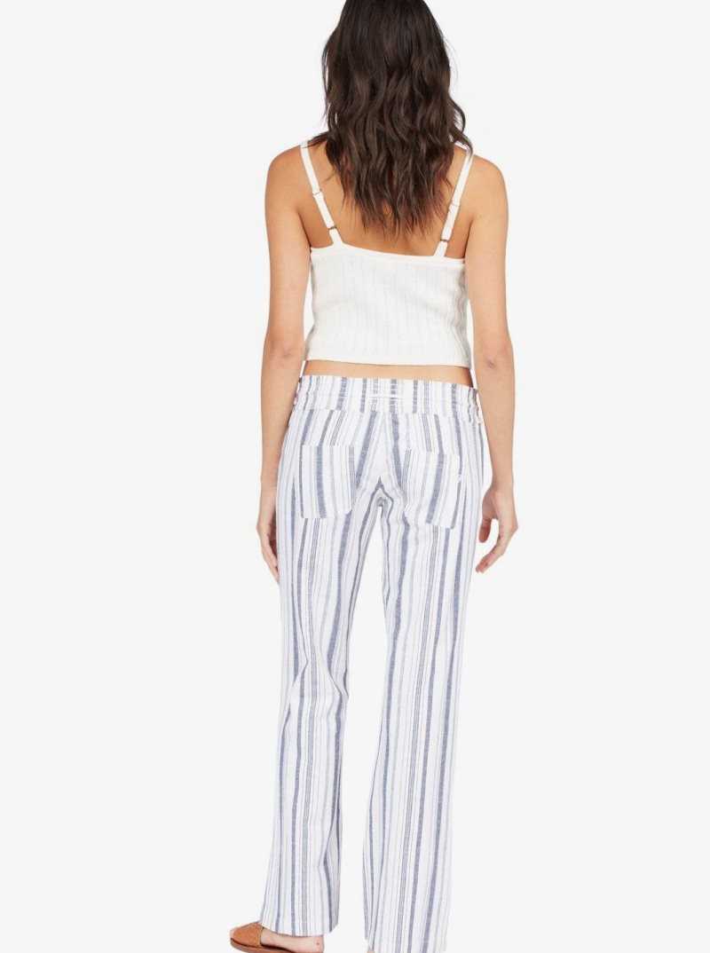 Pantalon Roxy Oceanside Flared Femme Indigo | 978105SBC