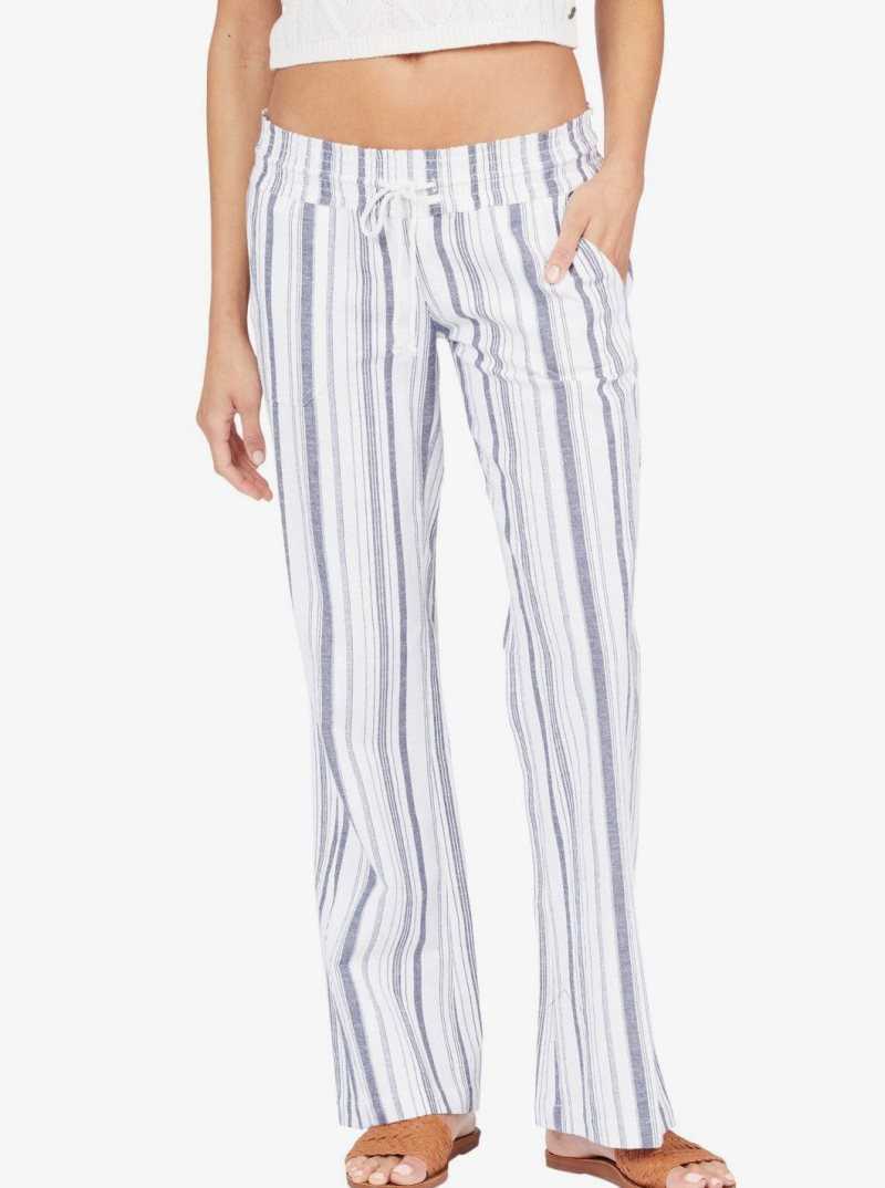 Pantalon Roxy Oceanside Flared Femme Indigo | 978105SBC