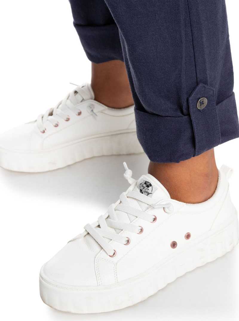 Pantalon Roxy On The Seashore Cargo Femme Indigo | 592837MQW