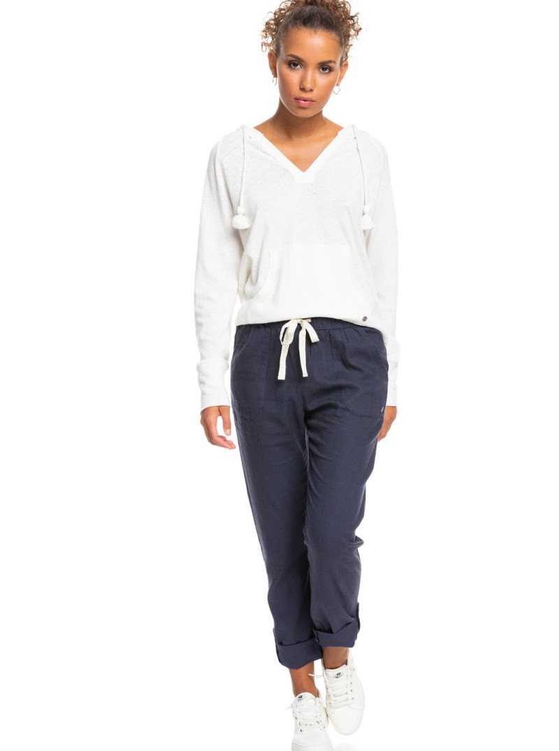 Pantalon Roxy On The Seashore Cargo Femme Indigo | 592837MQW