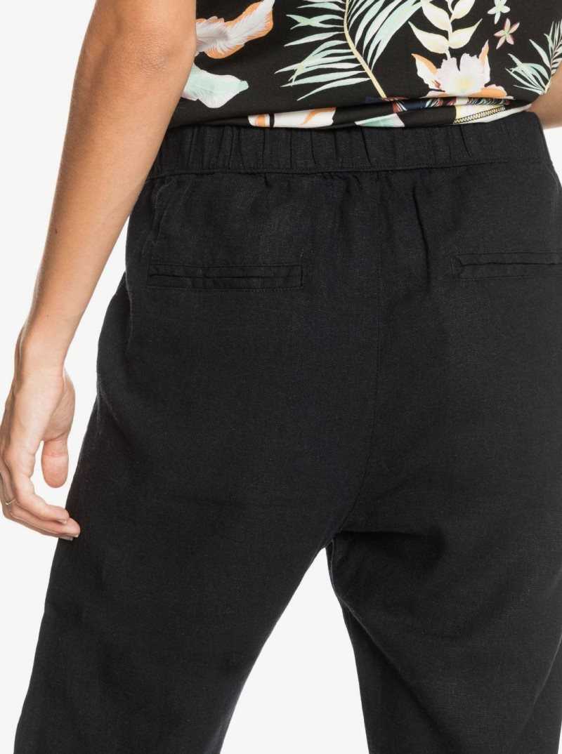 Pantalon Roxy On The Seashore Cargo Femme Grise Foncé | 862541YWV