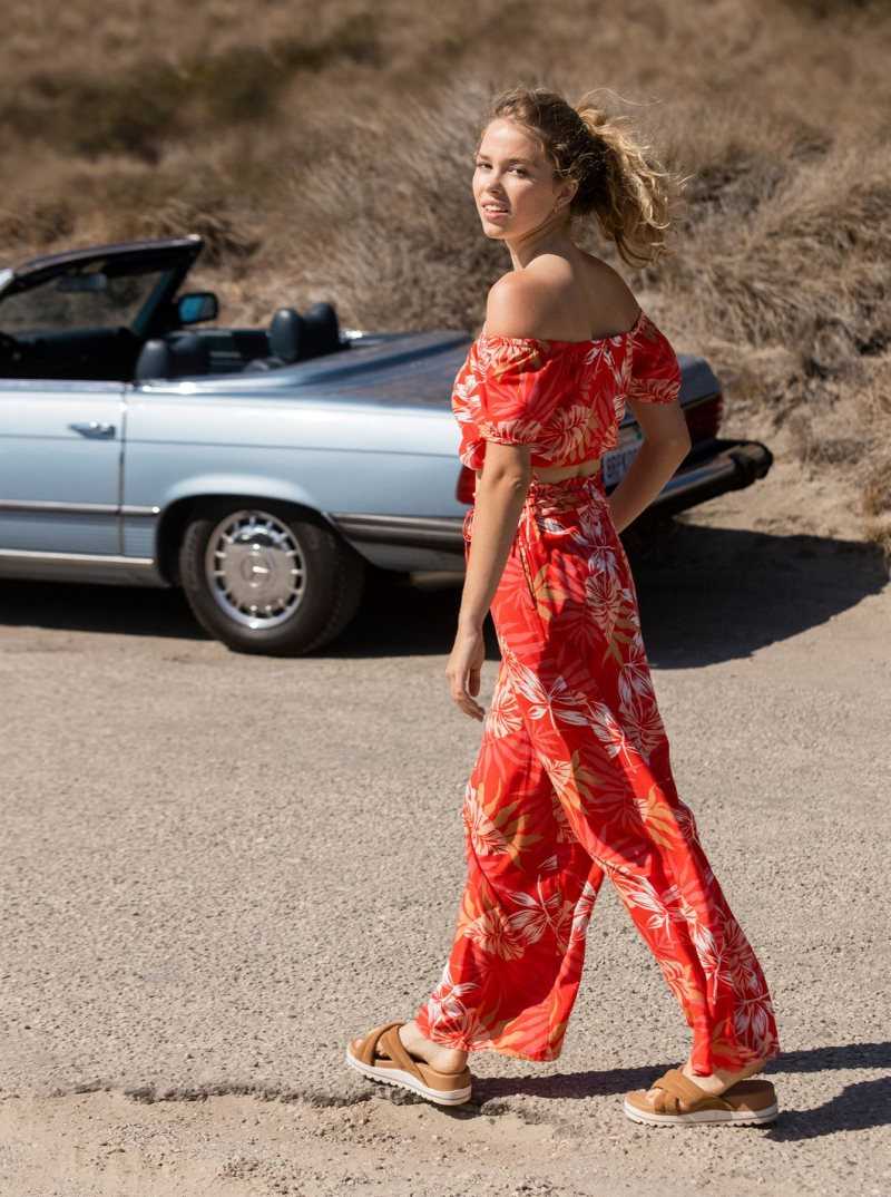 Pantalon Roxy Slow Rhythm Elasticized Beach Femme | 738910XMU