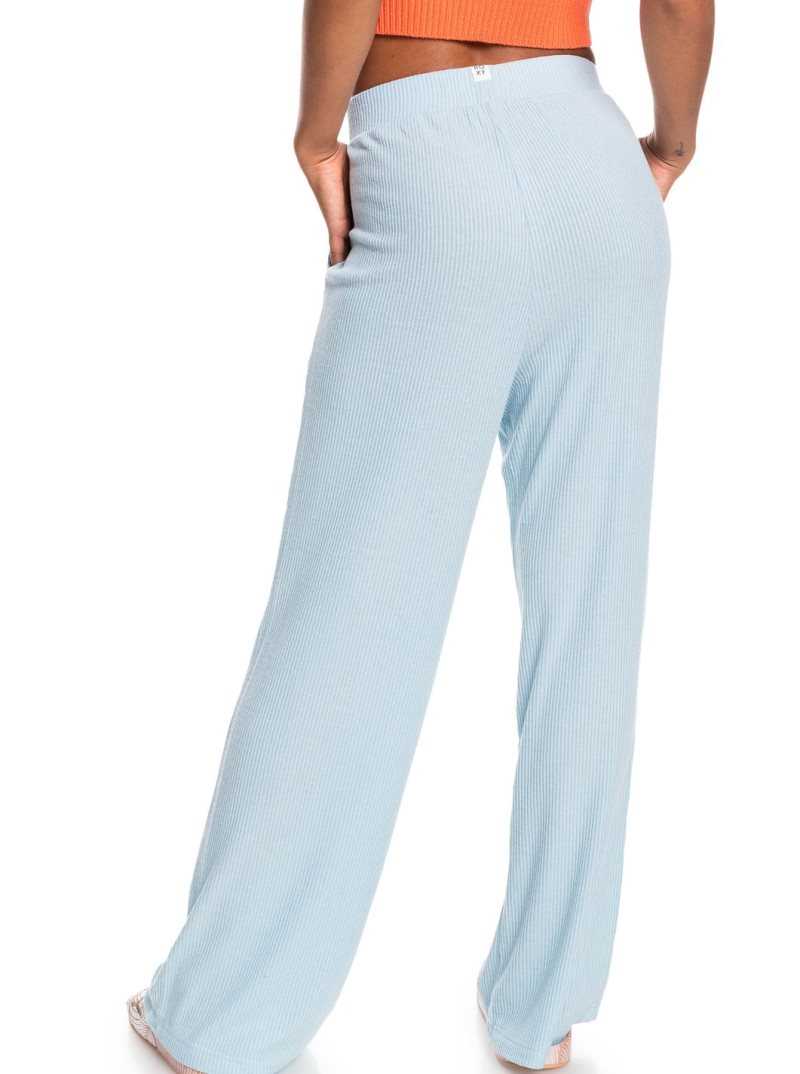 Pantalon Roxy Sunday Morning Rib Femme Bleu | 521940HDW