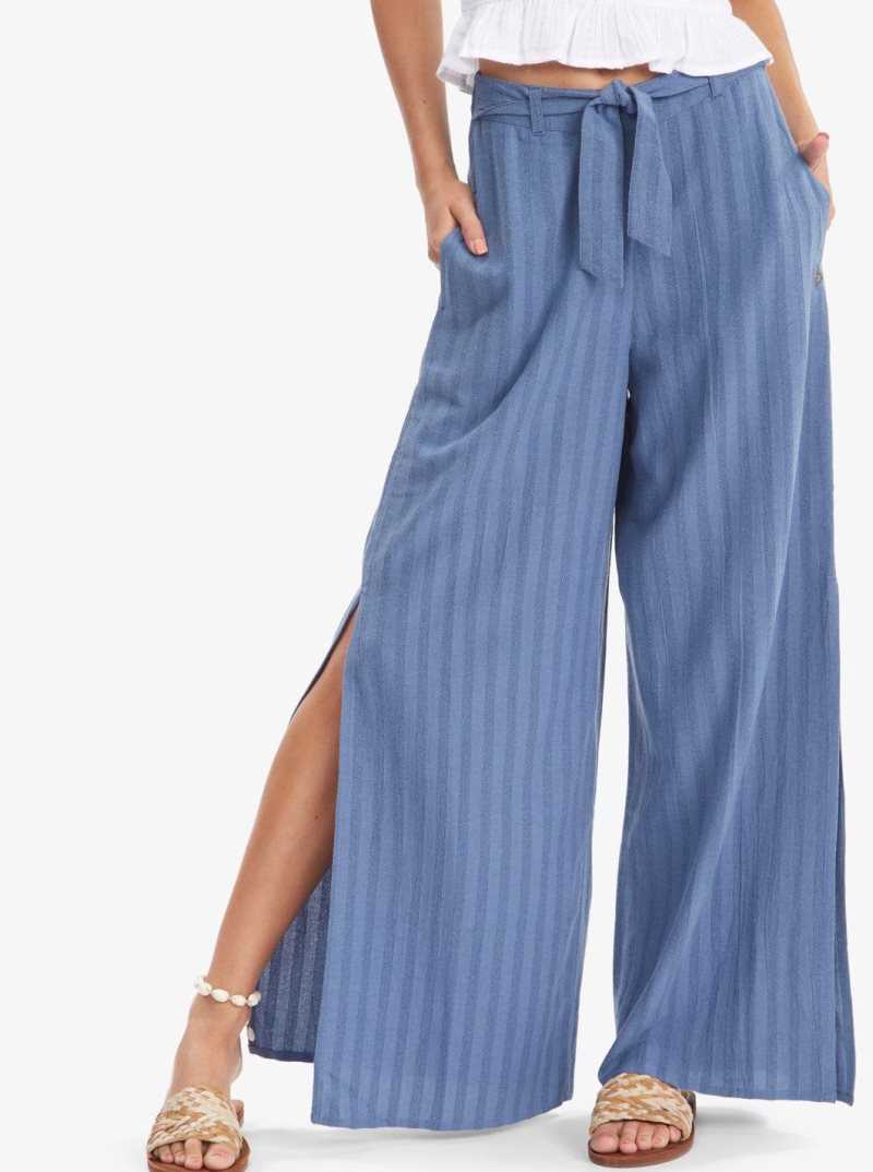 Pantalon Roxy Sunkissed Larges Leg Beach Femme Bleu | 459631WUR