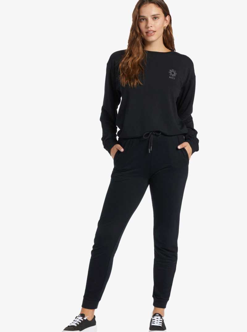 Pantalon Roxy Weekend Game Jogger Femme Grise Foncé | 739560MRE