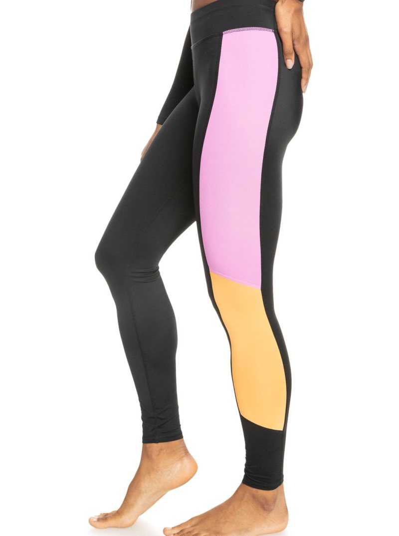 Pantalons Roxy Another Clock UPF 50 Technical Leggings Femme Grise Foncé | 327904RYQ