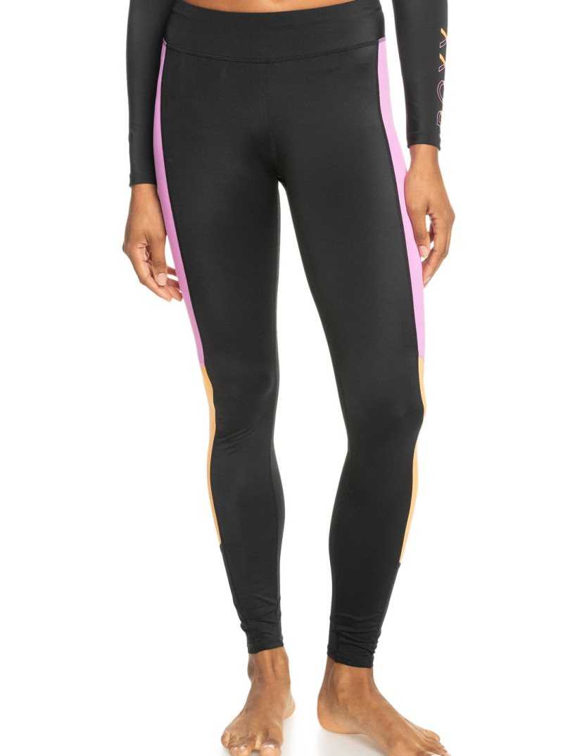 Pantalons Roxy Another Clock UPF 50 Technical Leggings Femme Grise Foncé | 327904RYQ