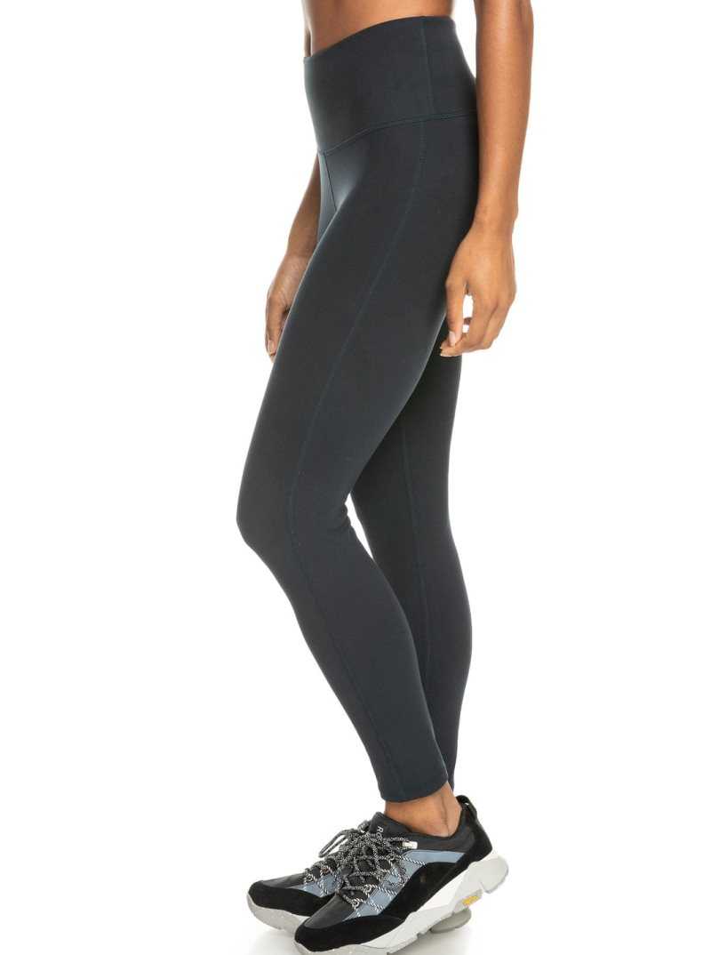 Pantalons Roxy Heart Into It Technical Leggings Femme Grise Foncé | 578932UIT