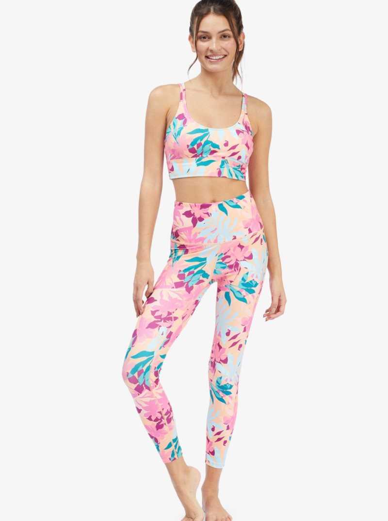 Pantalons Roxy Kaileo High Waisted Ankle Length Workout Leggings Femme | 147023HAF