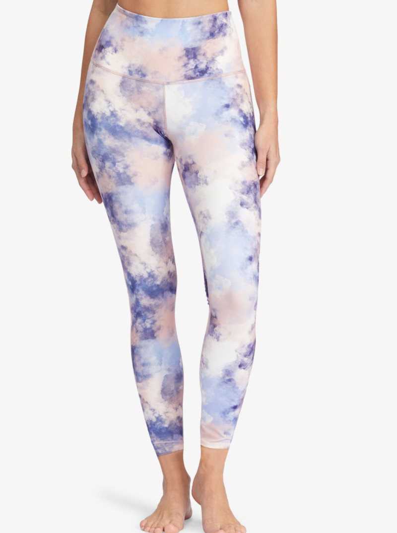Pantalons Roxy Kaileo High Waisted Ankle Length Workout Leggings Femme Rose | 159438ZID
