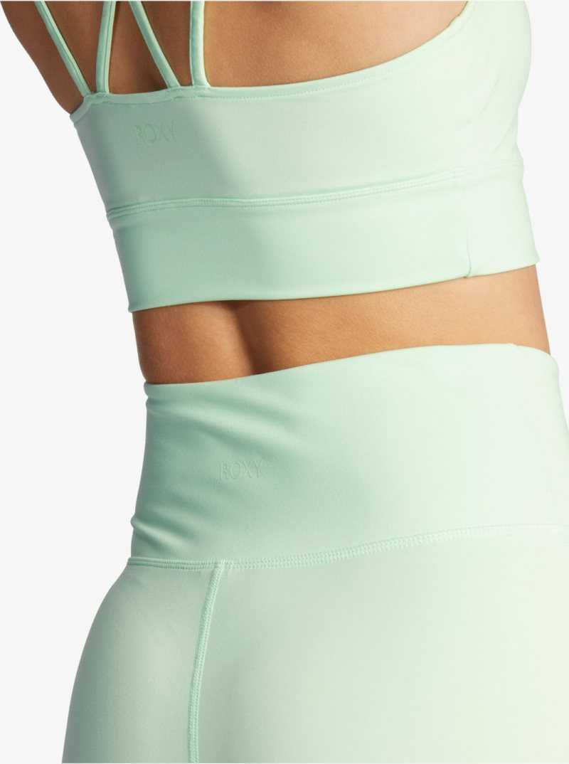 Pantalons Roxy Kaileo High Waisted Vélo Shorts Femme Vert | 286537PIX