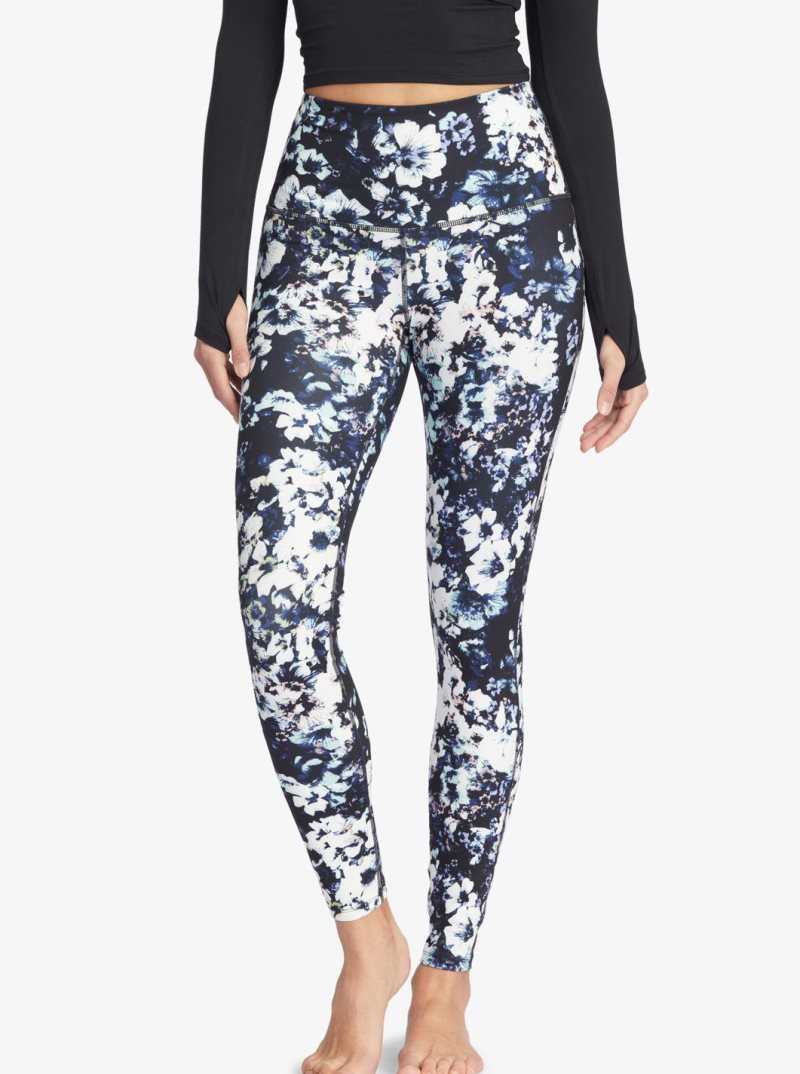 Pantalons Roxy Kaileo High Waisted Workout Leggings Femme Noir | 867945RSL
