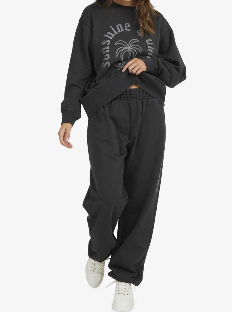 Pantalons Roxy Move On Up Baggy Sweatpants Femme Grise Foncé | 650927YKM