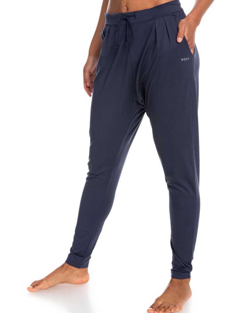 Pantalons Roxy Rise Up In Love Workout Femme Indigo | 547826AYT