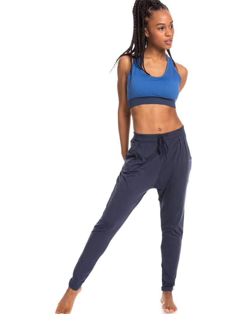 Pantalons Roxy Rise Up In Love Workout Femme Indigo | 547826AYT