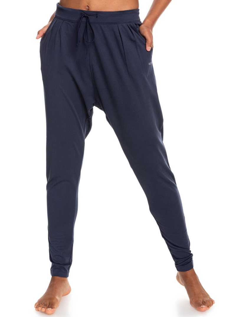 Pantalons Roxy Rise Up In Love Workout Femme Indigo | 547826AYT