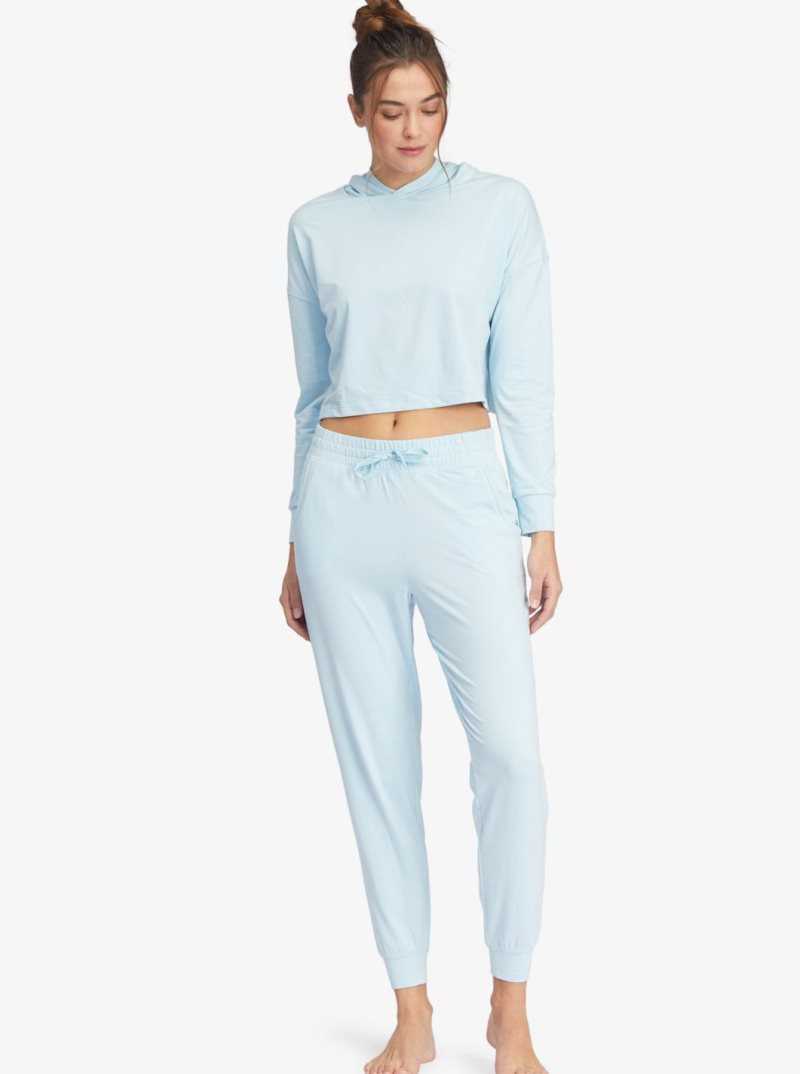 Pantalons Roxy Sun Might Shine Workout Femme Bleu | 825910JFX