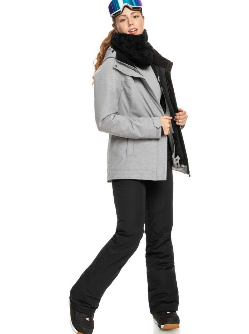 Pantalons Snowboard Roxy Backyard Insulated Femme Noir | 126930KNU