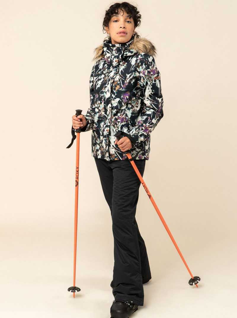Pantalons Snowboard Roxy Backyard Snow Pant Femme Noir | 024365CJB