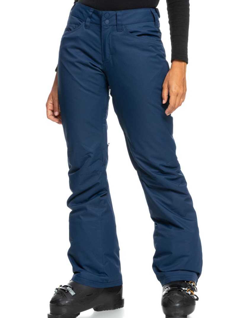 Pantalons Snowboard Roxy Backyard Snow Pant Femme Bleu | 401735WAJ