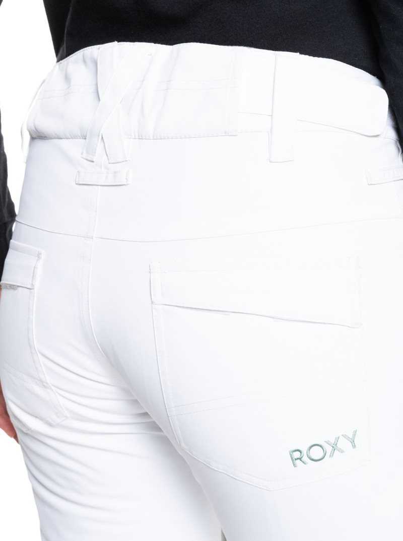 Pantalons Snowboard Roxy Backyard Snow Pant Femme Blanche | 936185MEX