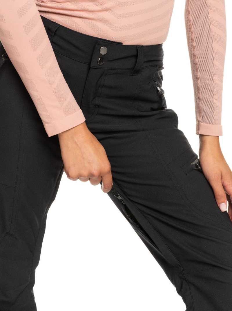 Pantalons Snowboard Roxy Cabin Slim Fit Femme Noir | 206831PIL