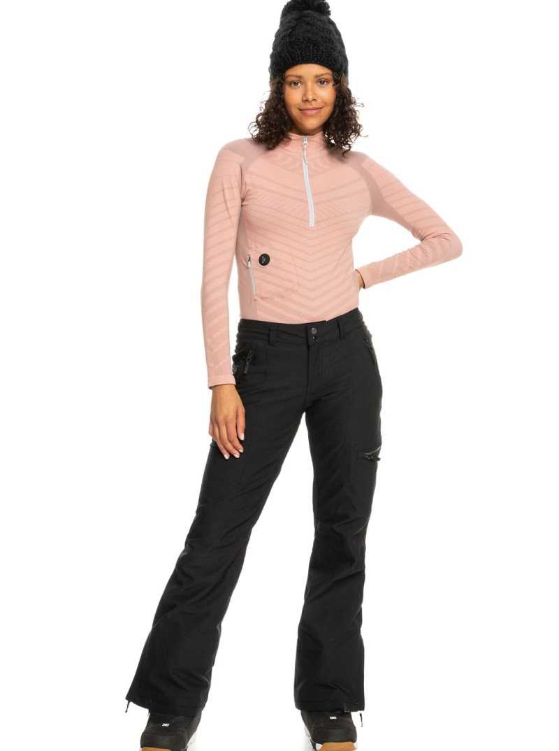 Pantalons Snowboard Roxy Cabin Slim Fit Femme Noir | 206831PIL