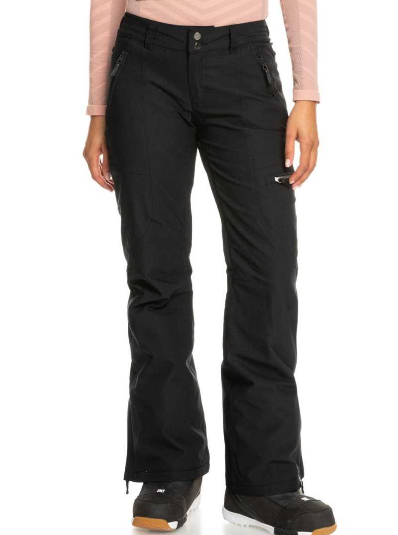 Pantalons Snowboard Roxy Cabin Slim Fit Femme Noir | 206831PIL