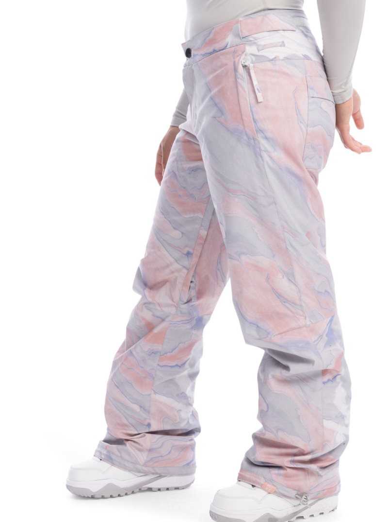 Pantalons Snowboard Roxy Chloe Kim Insulated Femme Grise Violette | 147298YMK