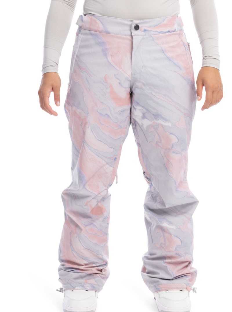 Pantalons Snowboard Roxy Chloe Kim Insulated Femme Grise Violette | 147298YMK