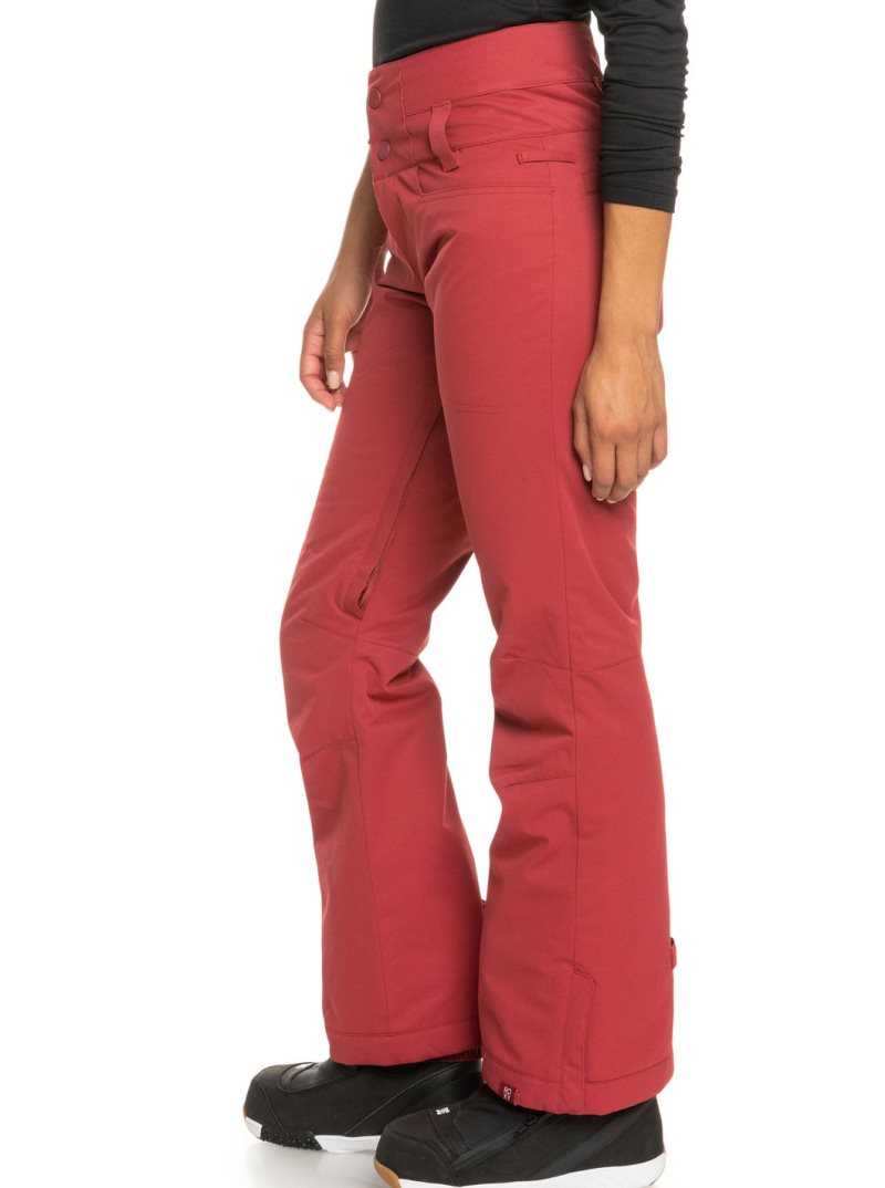 Pantalons Snowboard Roxy Diversion Insulated Femme Rouge Foncé | 147502NXG