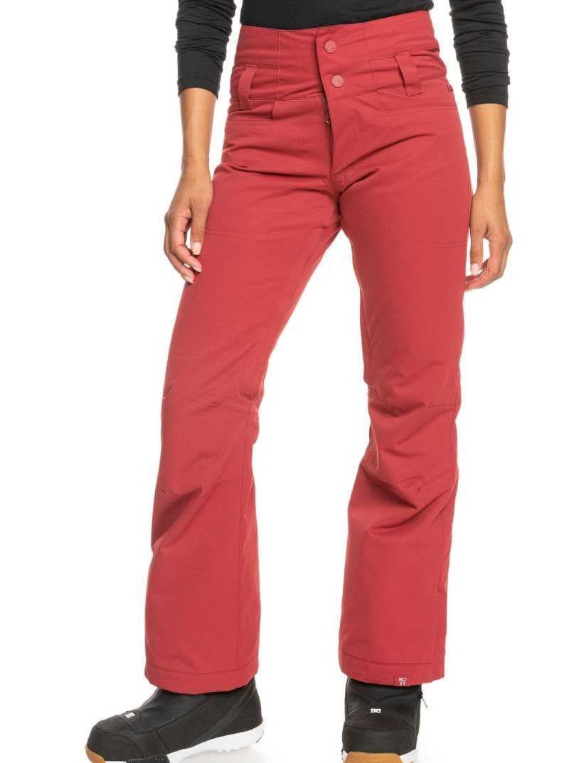 Pantalons Snowboard Roxy Diversion Insulated Femme Rouge Foncé | 147502NXG