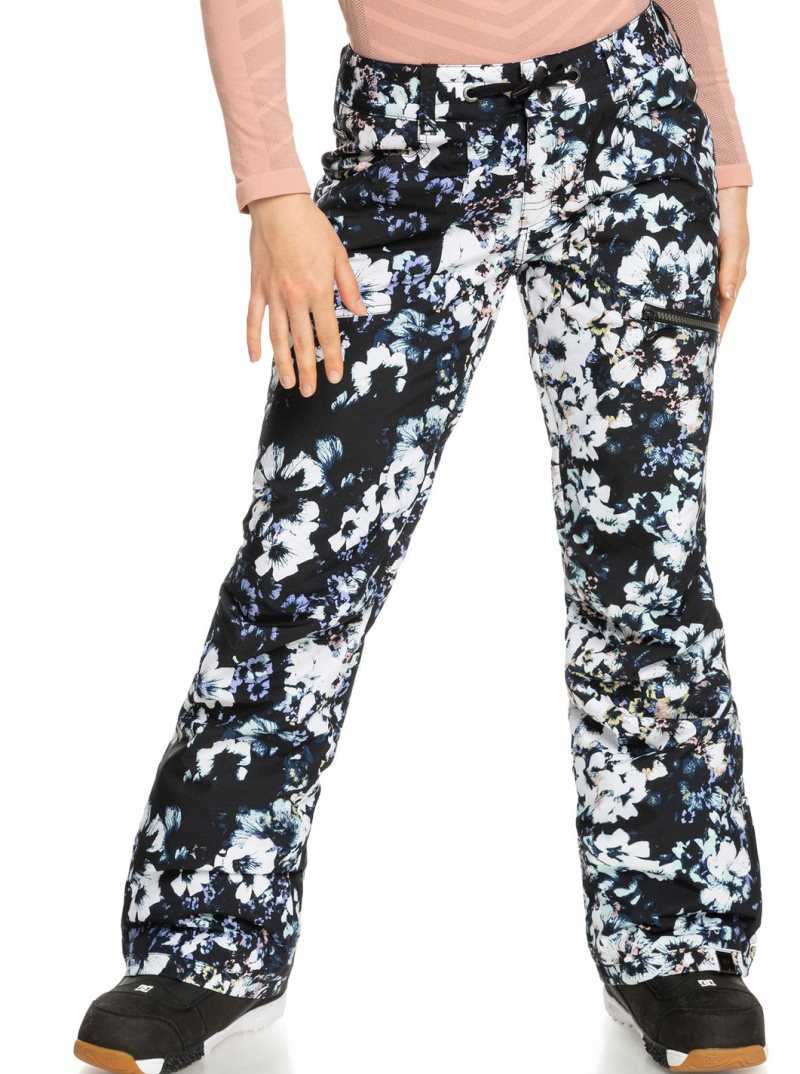 Pantalons Snowboard Roxy Nadia Printed Insulated Femme Noir | 657123DHW
