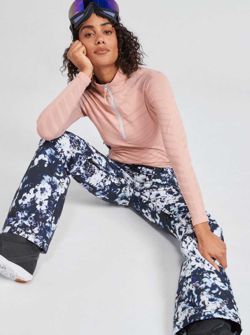 Pantalons Snowboard Roxy Nadia Printed Insulated Femme Noir | 657123DHW