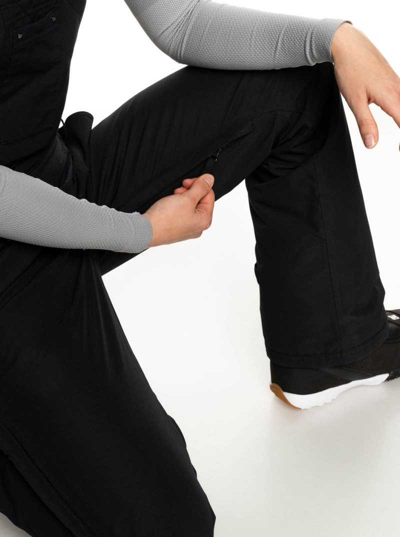 Pantalons Snowboard Roxy Rideout Insulated Femme Noir | 358962OLV