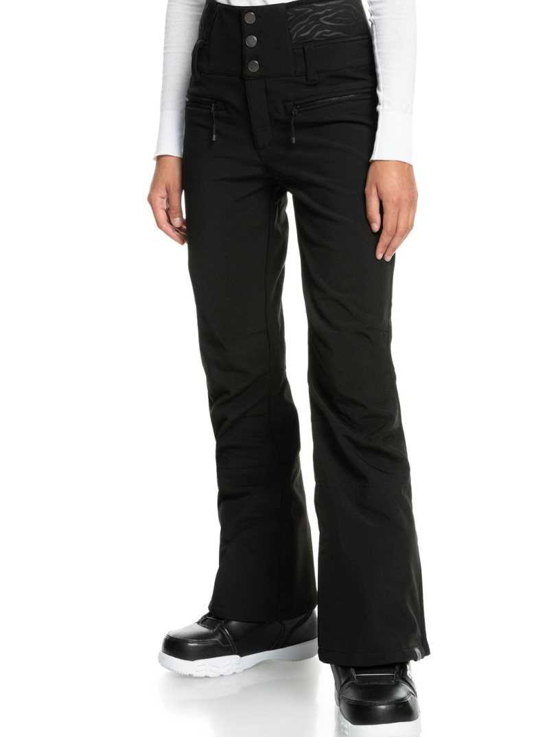 Pantalons Snowboard Roxy Rising High Corta Shell Femme Noir | 902841KAD
