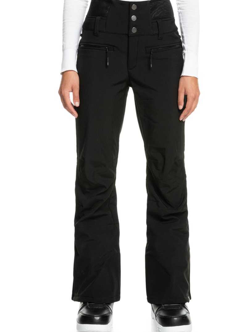Pantalons Snowboard Roxy Rising High Corta Shell Femme Noir | 902841KAD