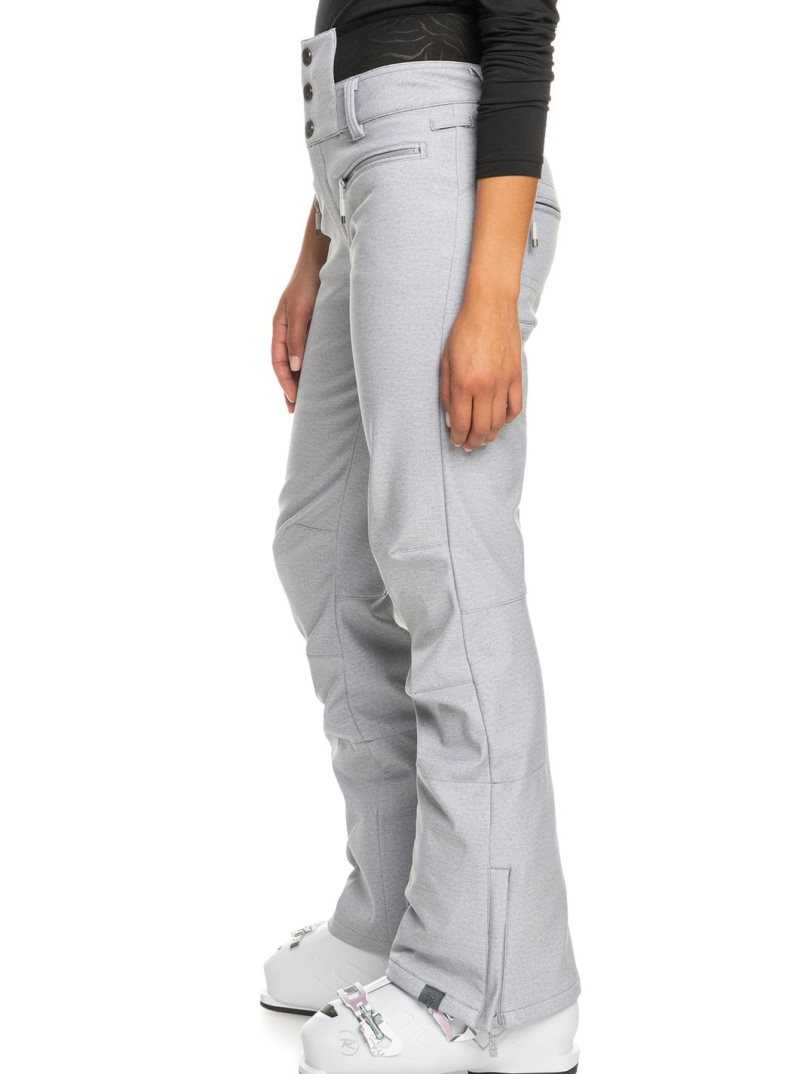 Pantalons Snowboard Roxy Rising High Shell Femme Grise | 167380HBD