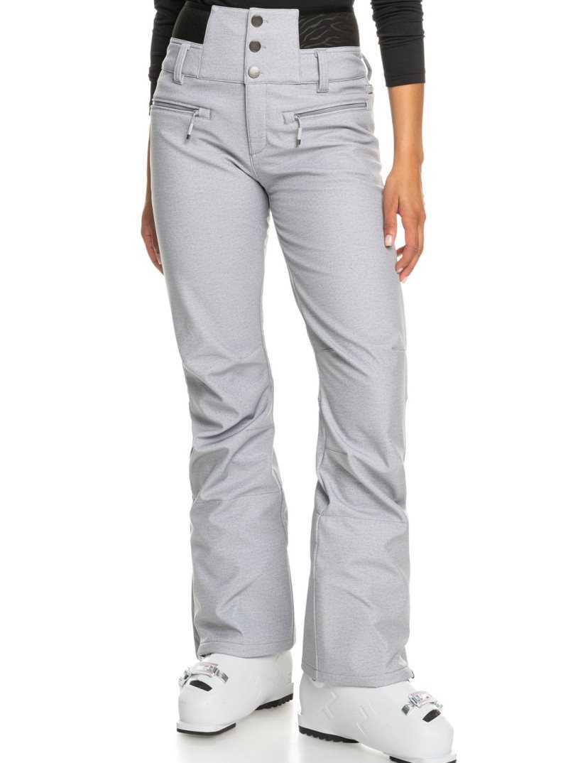 Pantalons Snowboard Roxy Rising High Shell Femme Grise | 167380HBD