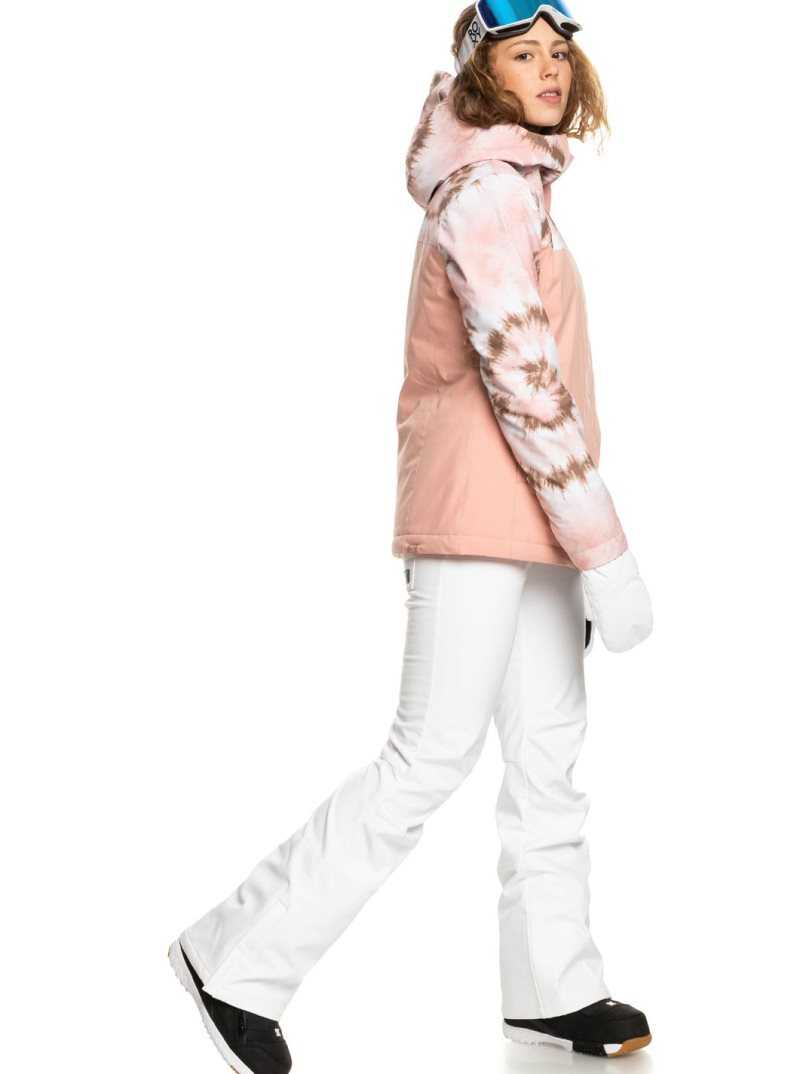 Pantalons Snowboard Roxy Rising High Technical Femme Blanche | 654391GBF